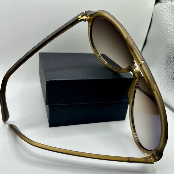 Tom Ford Dark Brown Aviator Sunglasses - Picture 2 of 4